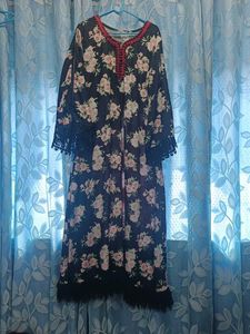 Flower Print Full Length Maxi