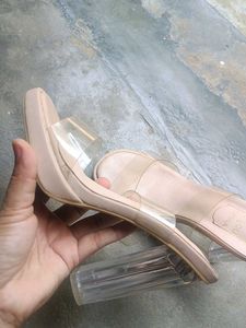 Clear Strap Platform Slides