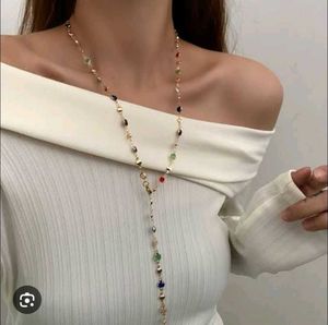 Y2k Multicolored Crystal Necklace