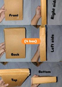 Set of 4 cardboard boxes/cartoon boxes