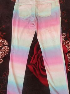 pastel rainbow jeans for kids