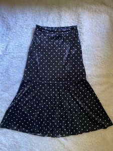 Vintage Polka Dot Midi Skirt
