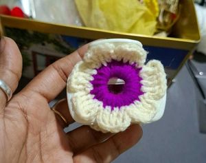 Crochet Flower Airpod Case