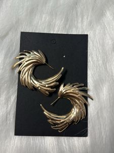 Golden Stylish Earrings