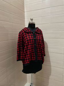korean houndstooth sweater for women