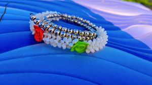 Floral Pearl Bracelet