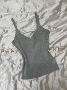 Grey Knit Tank Top