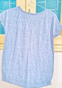 Graphic Print Tee🩶💙