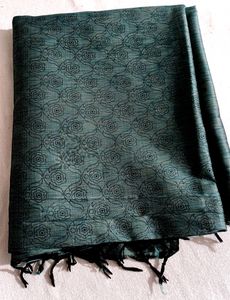 Teal Blue Silk Saree 🥻