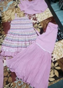 Embroidered Heavy Sharara Suit Inner With Dupatta