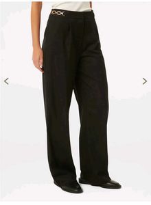 Black straight leg pant