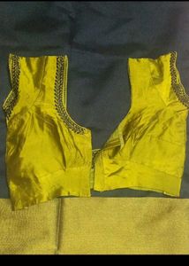 Embroidered Blouse With Saree