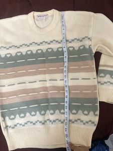 oversized winterwear multicolor sweater