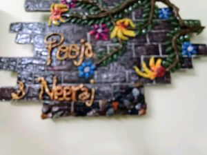 Handmade Name Plate Decor