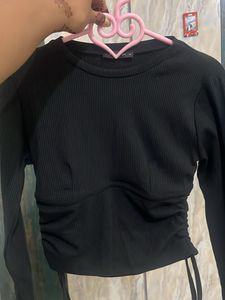 Black Long Sleeve Top