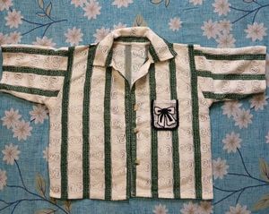 Striped Button-Up Shirt