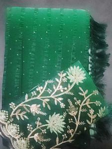 Unstitched Sea Green Suit Piece