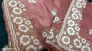 Elegant Embroidered Saree