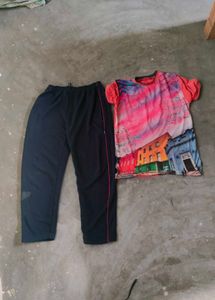 T-shirt And Lower Co-ord Set