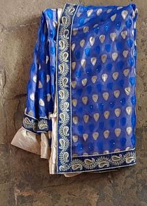 Blue Saree