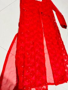 Hot Red Kurta