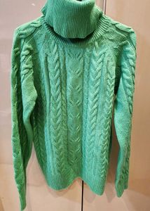 Max Green Turtleneck Sweater