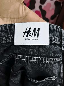 H&amp;M Black Cargo Jeans