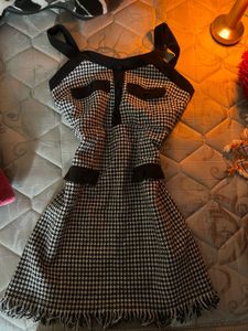 Houndstooth Mini Dress