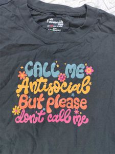 Women Antisocial Graphic Tee