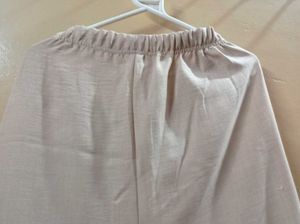 Elegant Beige Wide-Leg Palazzo Pants