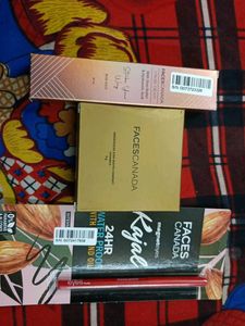 Rose Gold Strobe Cream + Compact +Kajal