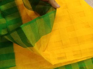 Yellow &amp; Green Saree