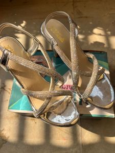 Silver Sparkle heels!