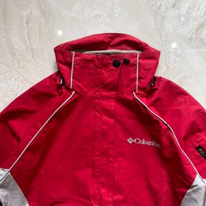 Columbia Titanium Red/Gray Hardshell Ski Jacket