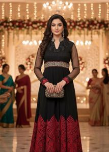Black Anarkali Gown