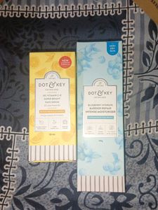 combo of vit c serum and moisturizer