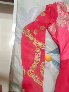 Pink Embroidered Anarkali Suit