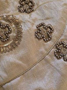 Gold Embellished Saree Blouse