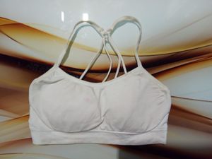 White Sports Bra