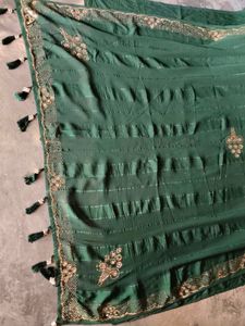 Elegant Green Saree