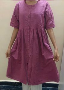Striped Button-Down Dress