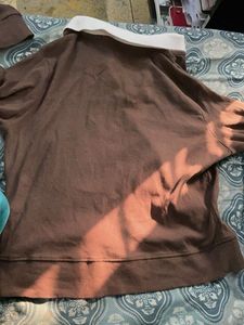 Brown Graphic Print Top