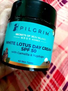 Pilgrim White Lotus Day Cream SPF50.