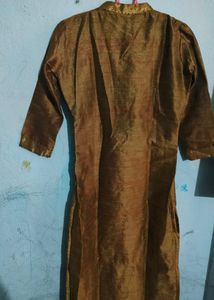 Beautiful Traditional Olive Gold Kurti