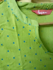 Fusion Assymetrical Short Kurti /Top