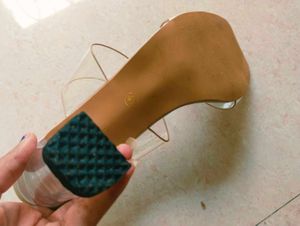 Clear Heel Mules