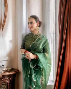 Elegant Green Saree