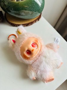 Trending Pink Labubu With Reddish Eyes