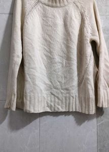 Off White Woolen Sweater