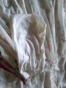 White Full Long Frock (Kids)